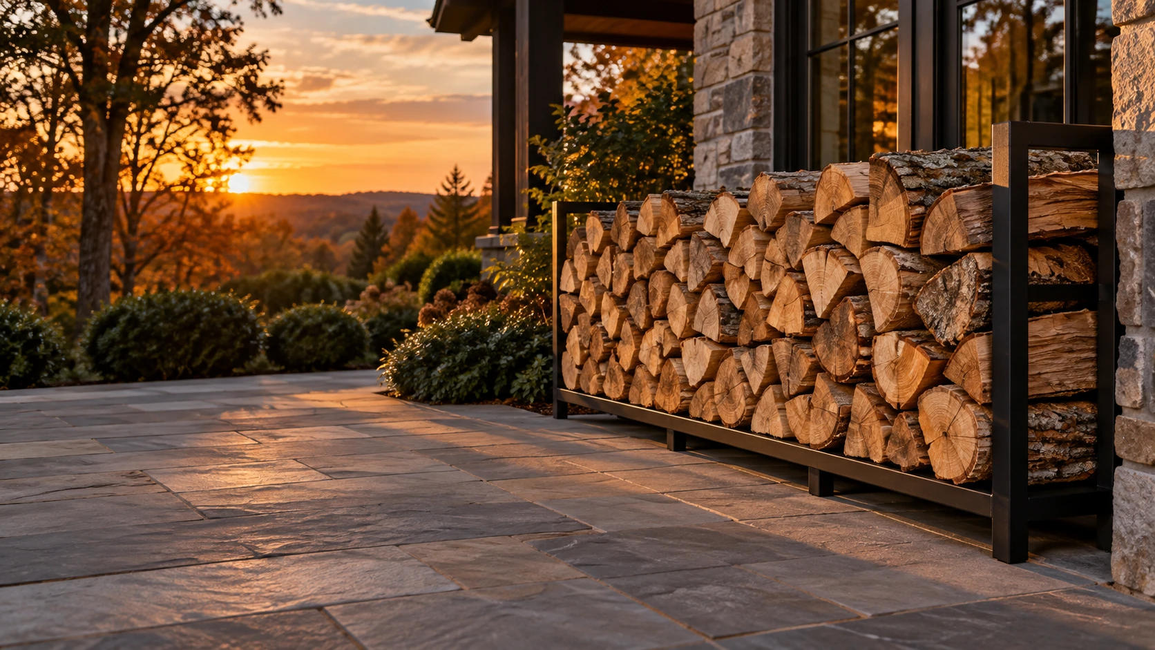 Illustrative premium hardwood setting