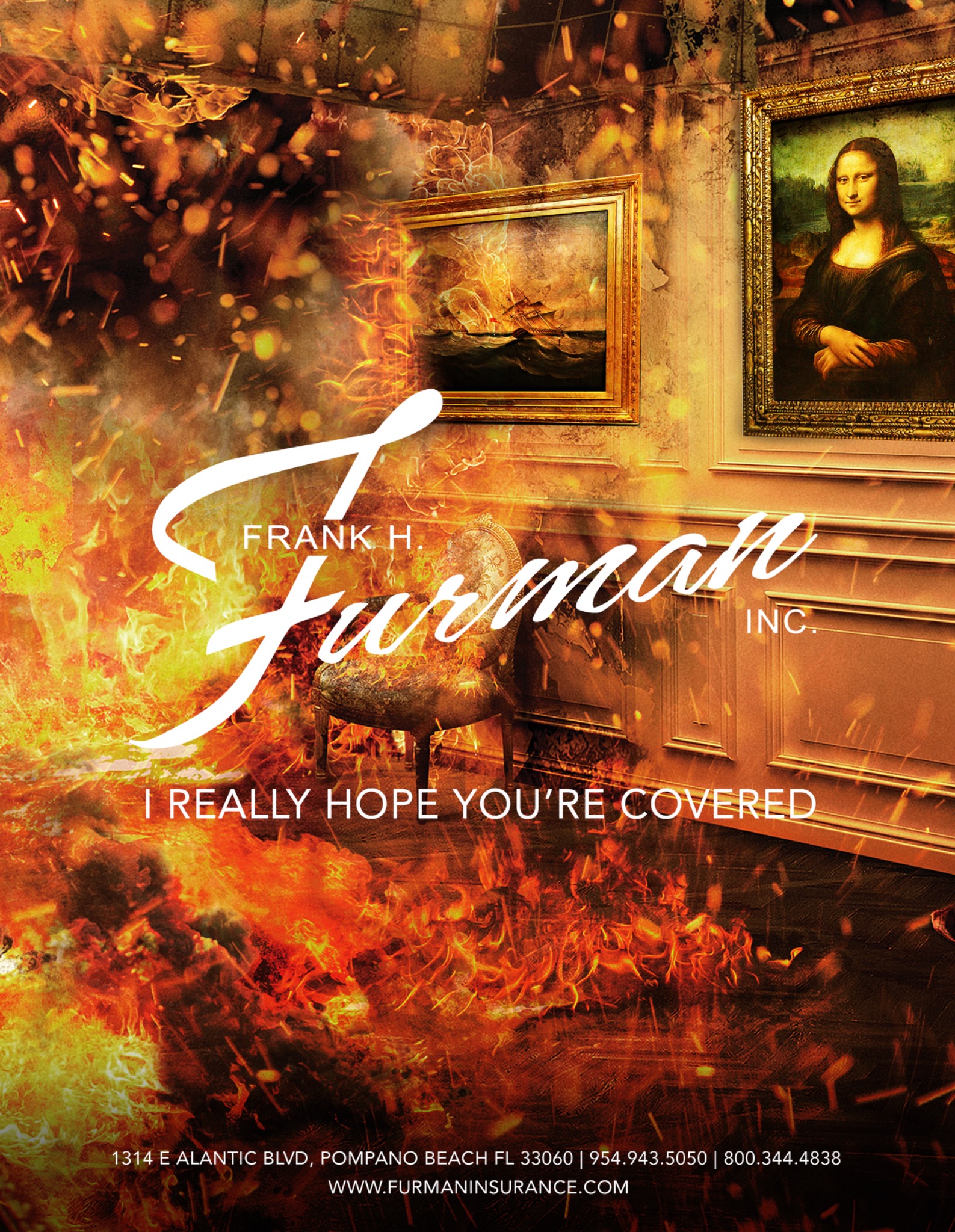 Original Furman Insurance magazine advertisement