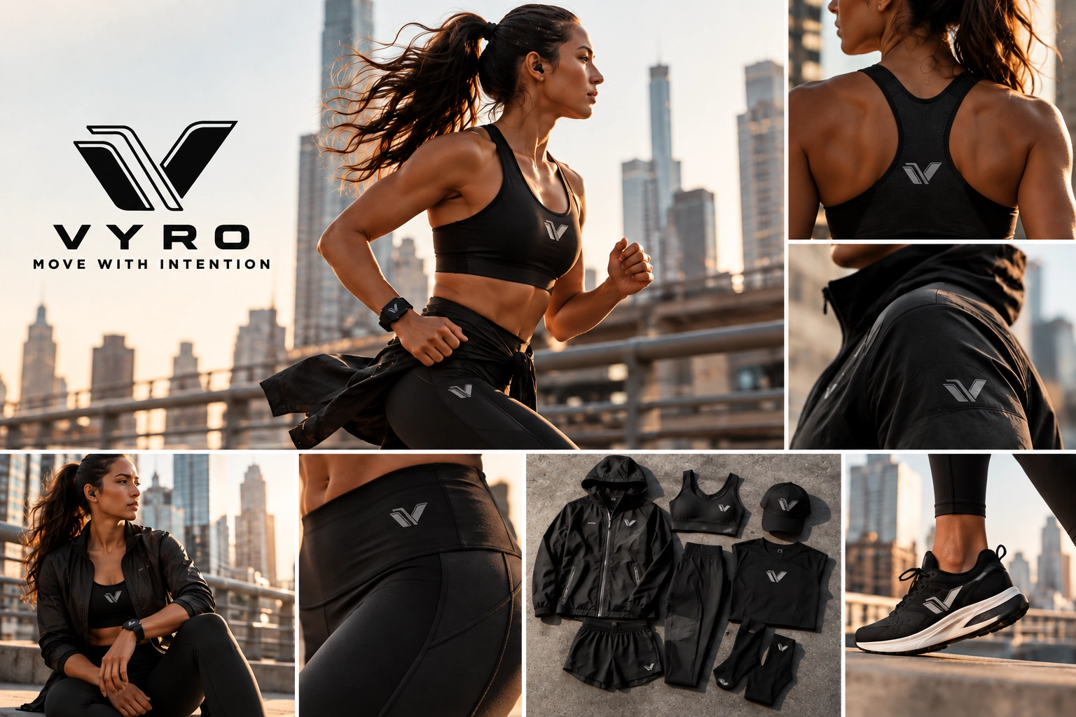 VYRO womens performance apparel collection and city running campaign